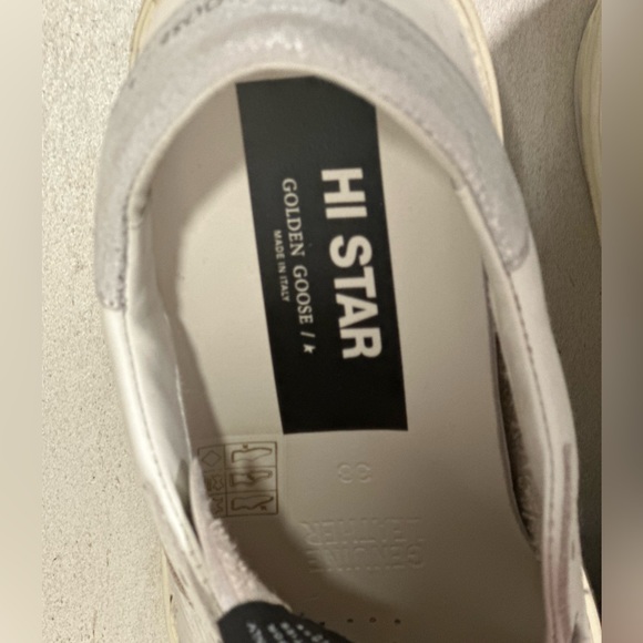 Golden goose  Hi Star with star and metallic silver heel IT 38 - Picture 5 of 6